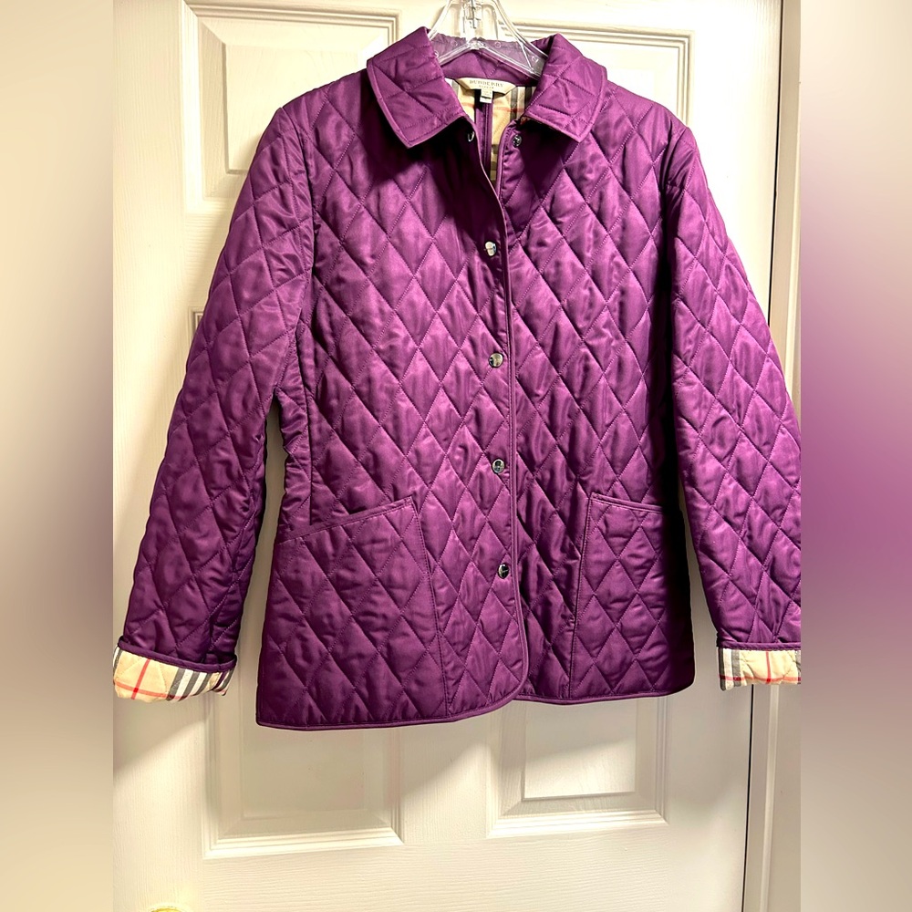 Burberry short jacket wine/purple size S